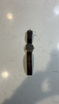 Nixon Leather Strap Watch