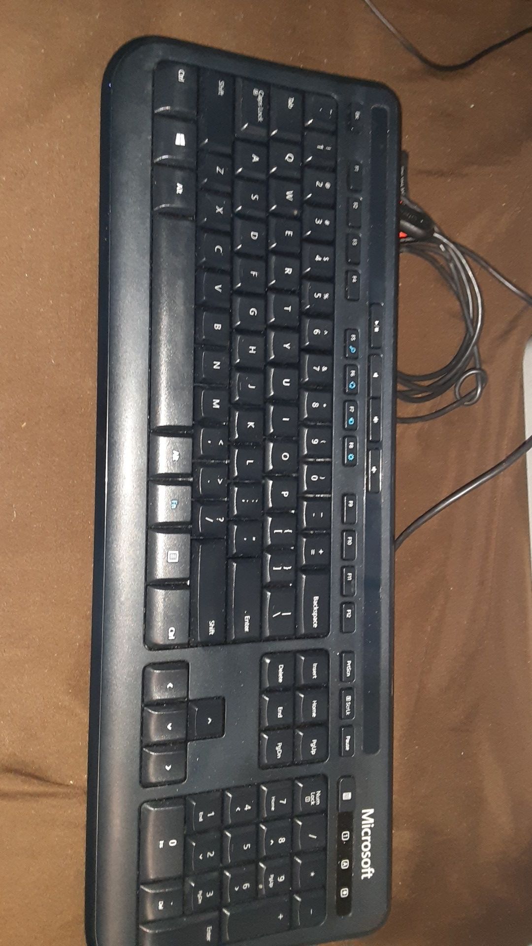 Microsoft Keyboard, and gaming mouse.
