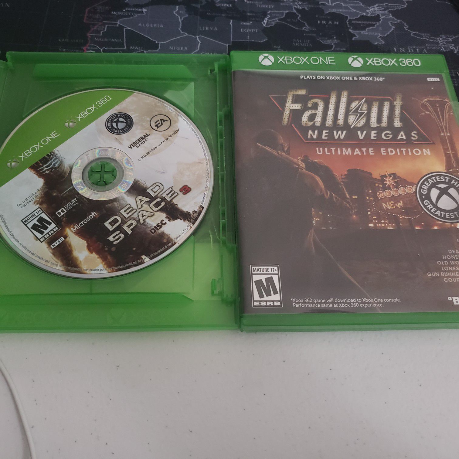 Xbox One 360 Games Fallout New Vegas Dead Space 3