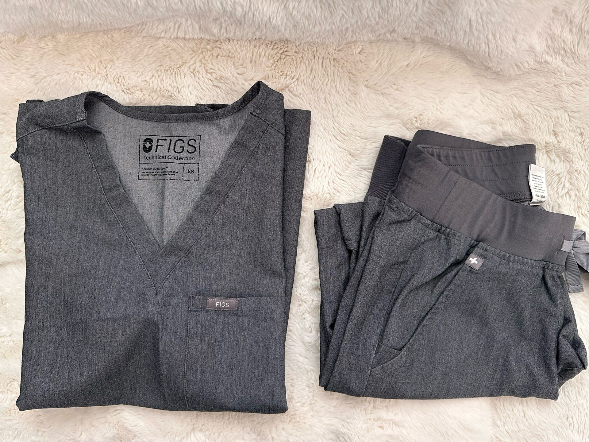 Figs Scrub Set XS Gray