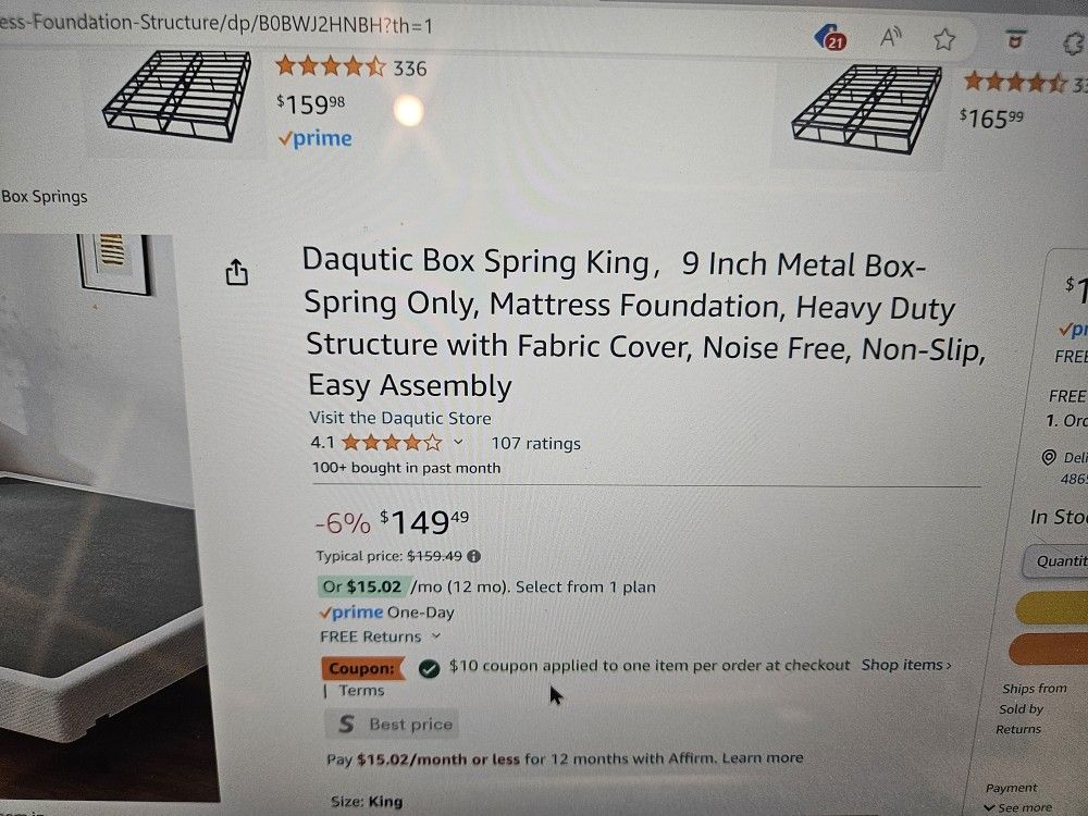 King Size Box Spring