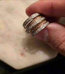 14K Mixed Gold Diamond Ring