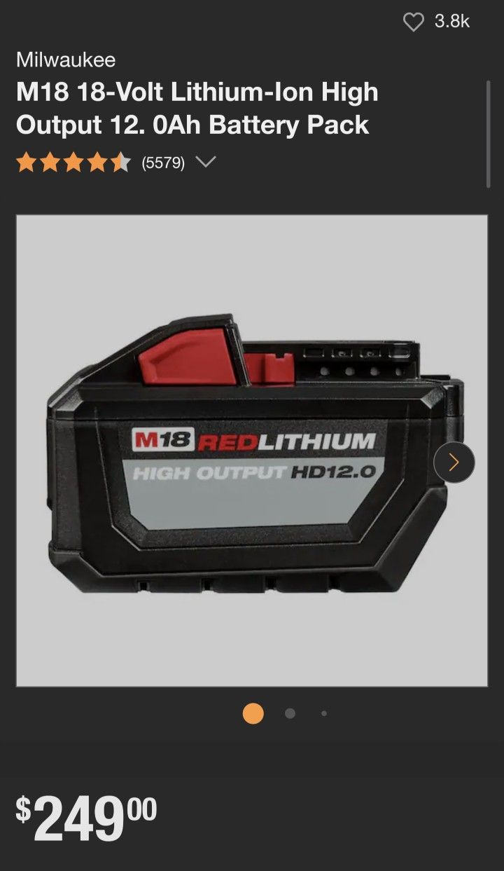 Malwaukee HD 12.0 Battery