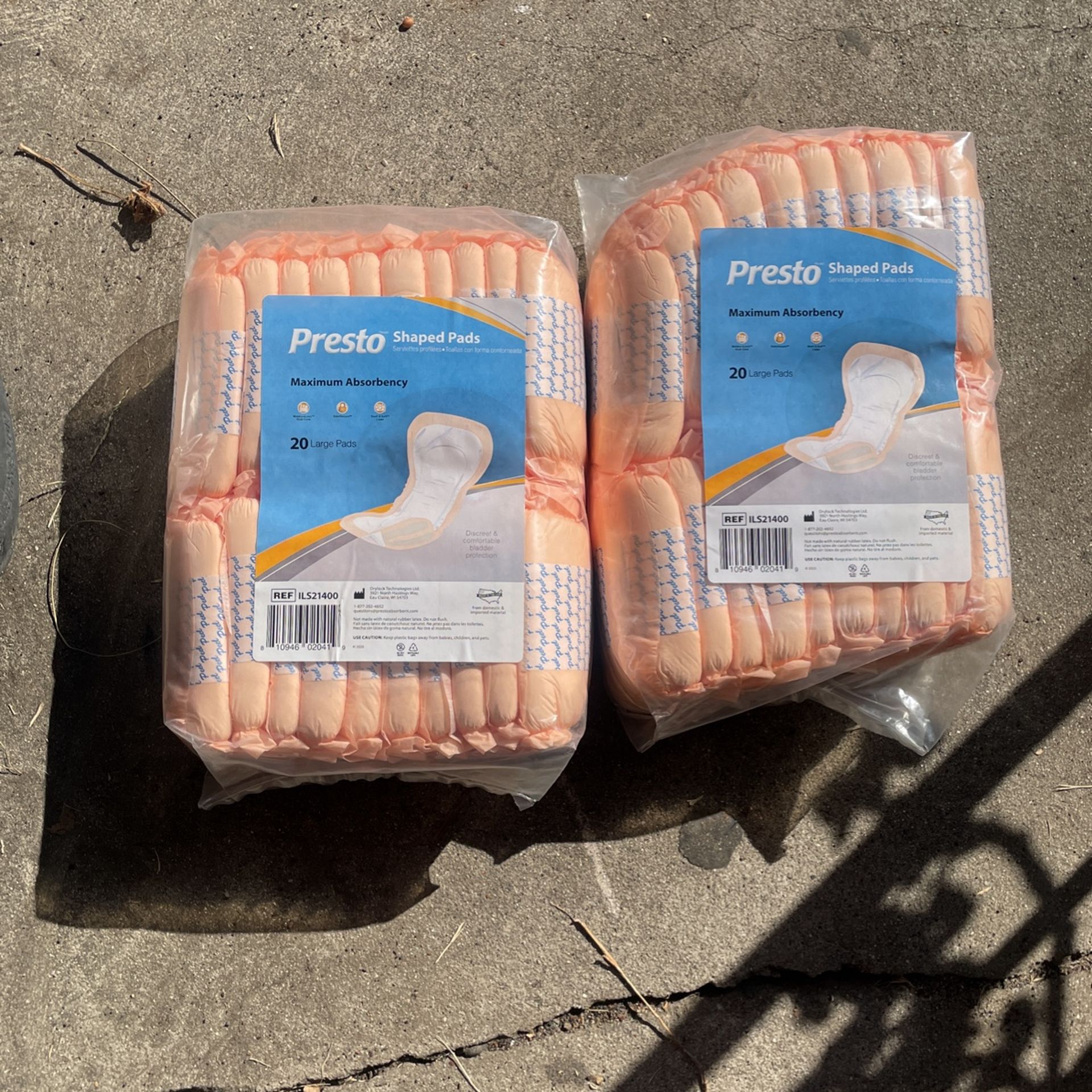 Presto Large Pads 20 Pack