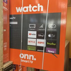 75”ONN ROKU SMART TV 4K