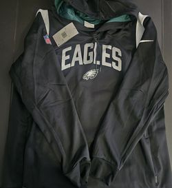 Nike Philadelphia Eagles Black Sideline Athletic Stack Performance Pullover