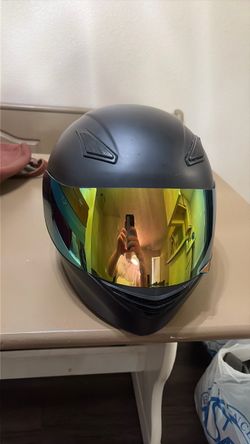 Matte Black Full-Face Motorcycle Helmet