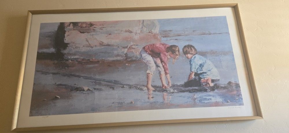 Elaine Hughes Signed Art Print – 126/400 – Coastal / Nautical Oversized Wall Art