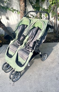 City mini double stroller clearance green