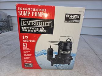 Brand new sump pump