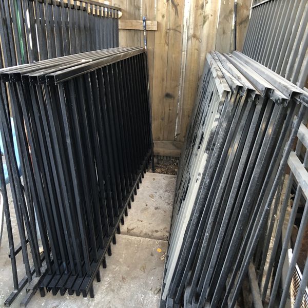 4x8 Iron Fence Panel/ Powder Coated for Sale in Houston, TX OfferUp