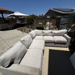 Large Beige Sectional  