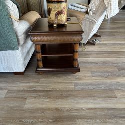 Tommy bahama style sofa and end table