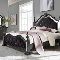 Diana Ediana Black Bedroom Set

