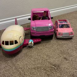Triple Barbie Transportation Set
