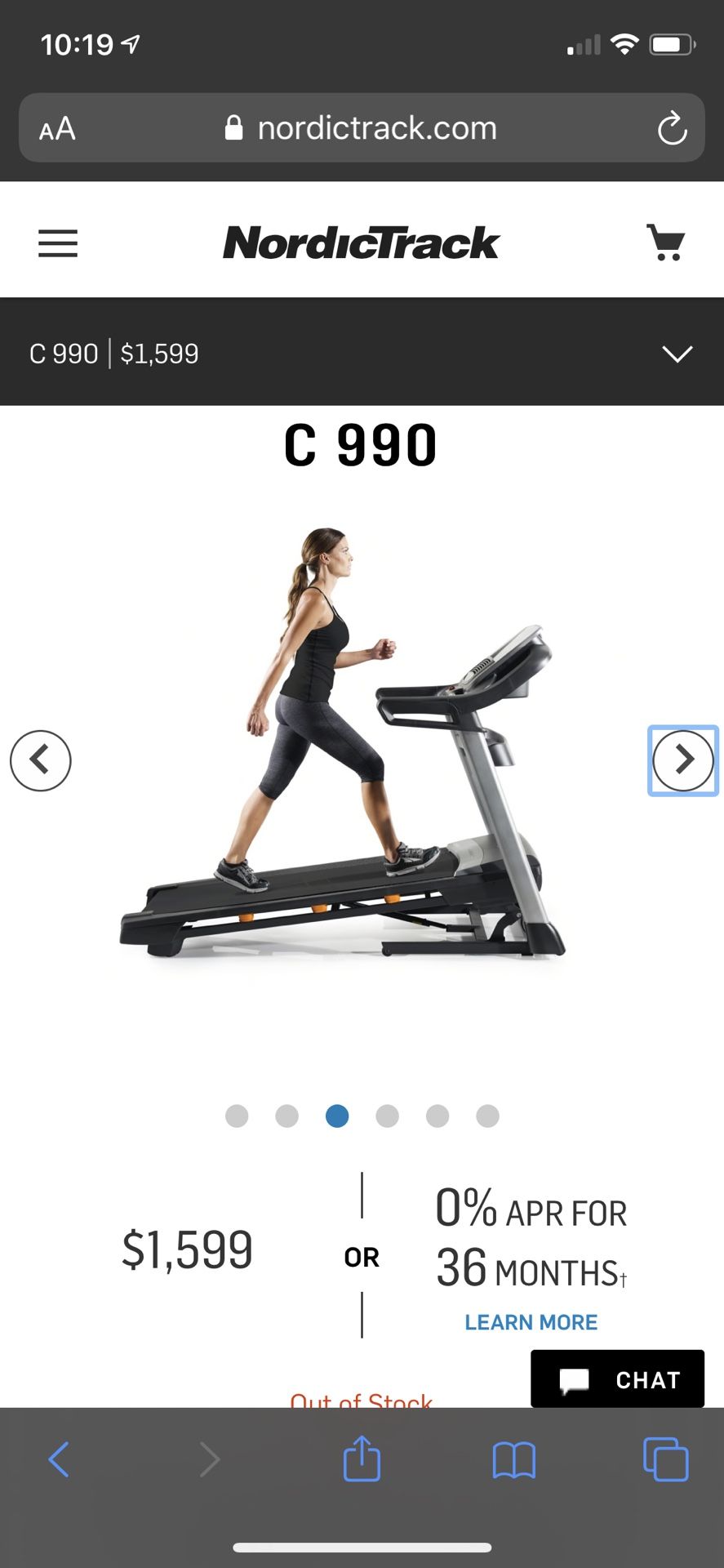 NordicTrack c990 Treadmill