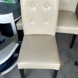 4 Leather Chairs 