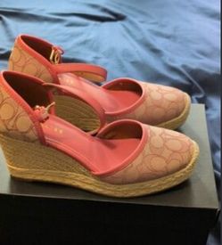 Coach wedge sandals