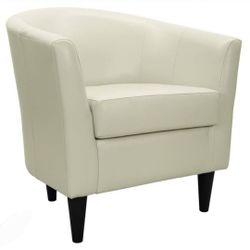 Round Accent Barrel Sofa Armchair