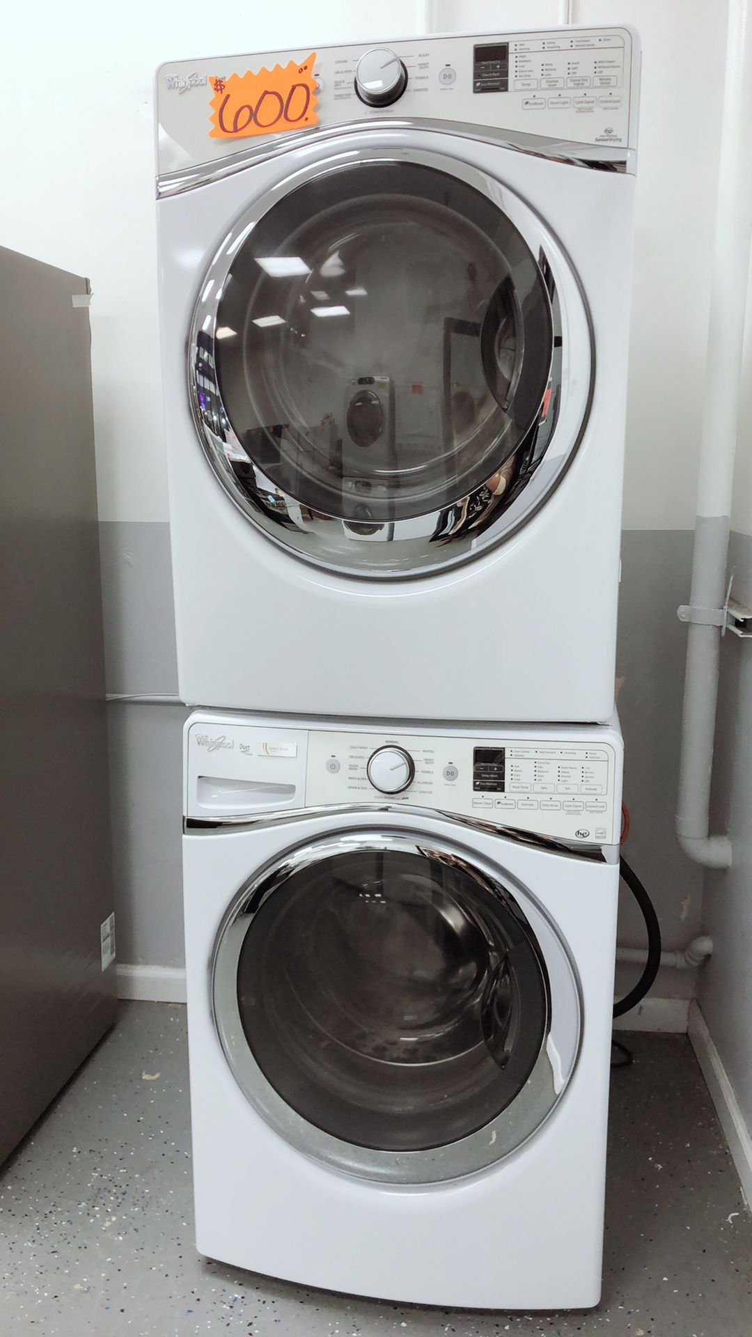WHIRLPOOL STACKABLE Washer and GAS Dryer