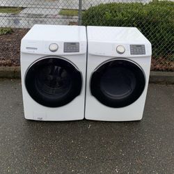 SAMSUNG WASHER AND DRYER SET. 