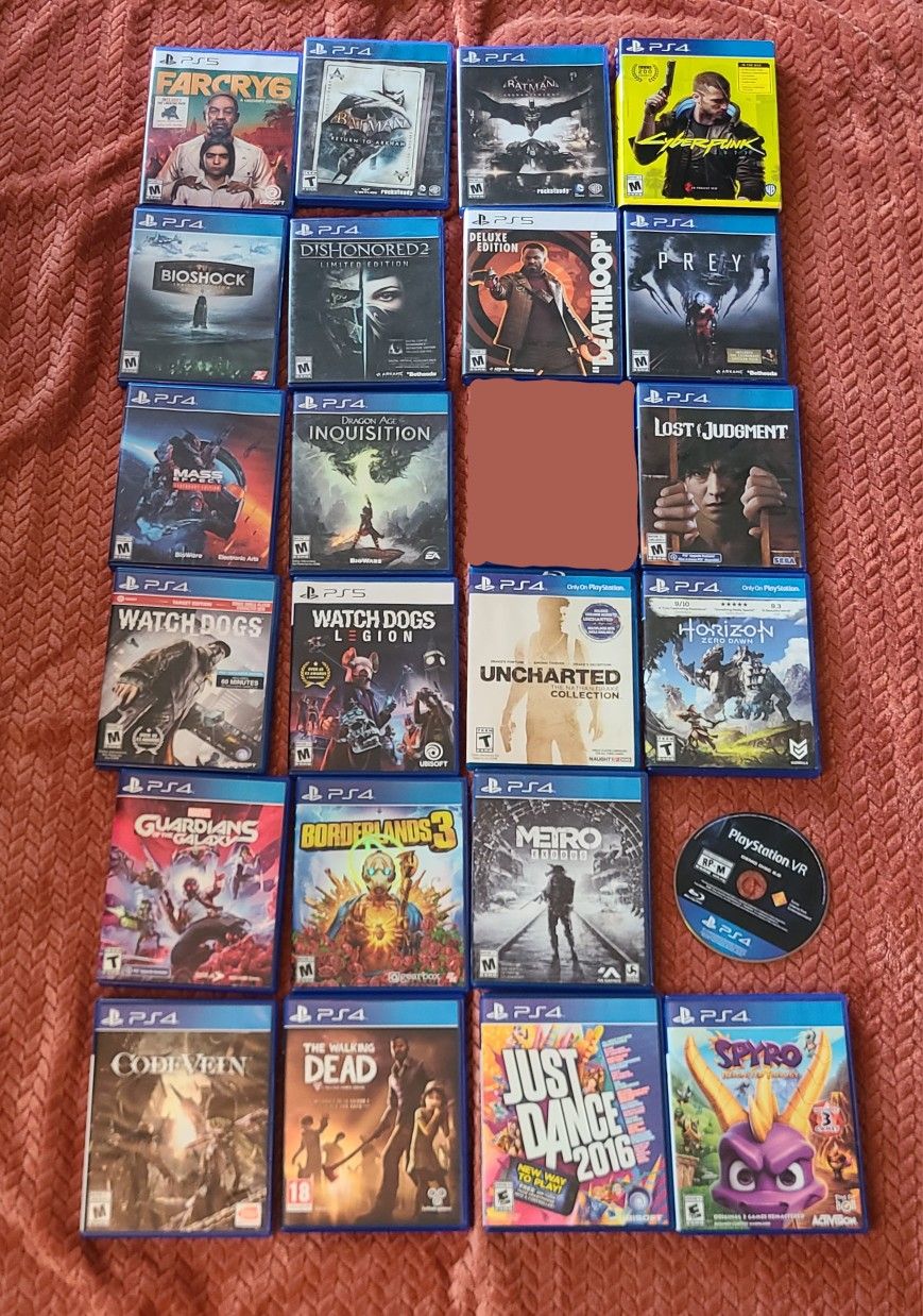 PS4 and PS5 games