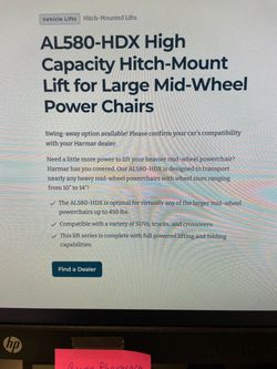 Harmar Mid-Wheel Power Lift