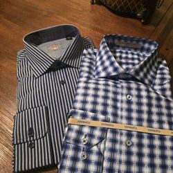Two Professional Dress Shirts Size Large