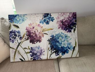 Floral canvas painting (large )