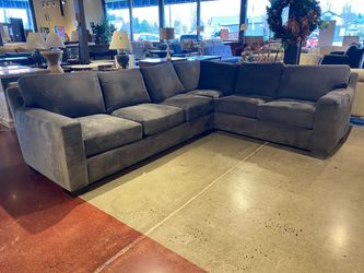 Charcoal Gray Modern L Shaped Sectional