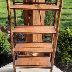 VINTAGE BAMBOO SHELF UNIT