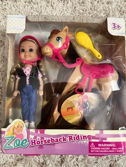Zoe Horseback Riding Doll and Horse Set