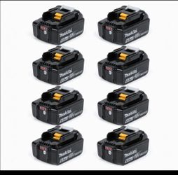Makita 18V 6.0Ah Lithium-Ion Batteries – Set of 8