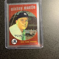 Mickey Mantle Topps Chrome ‘59 Year Card