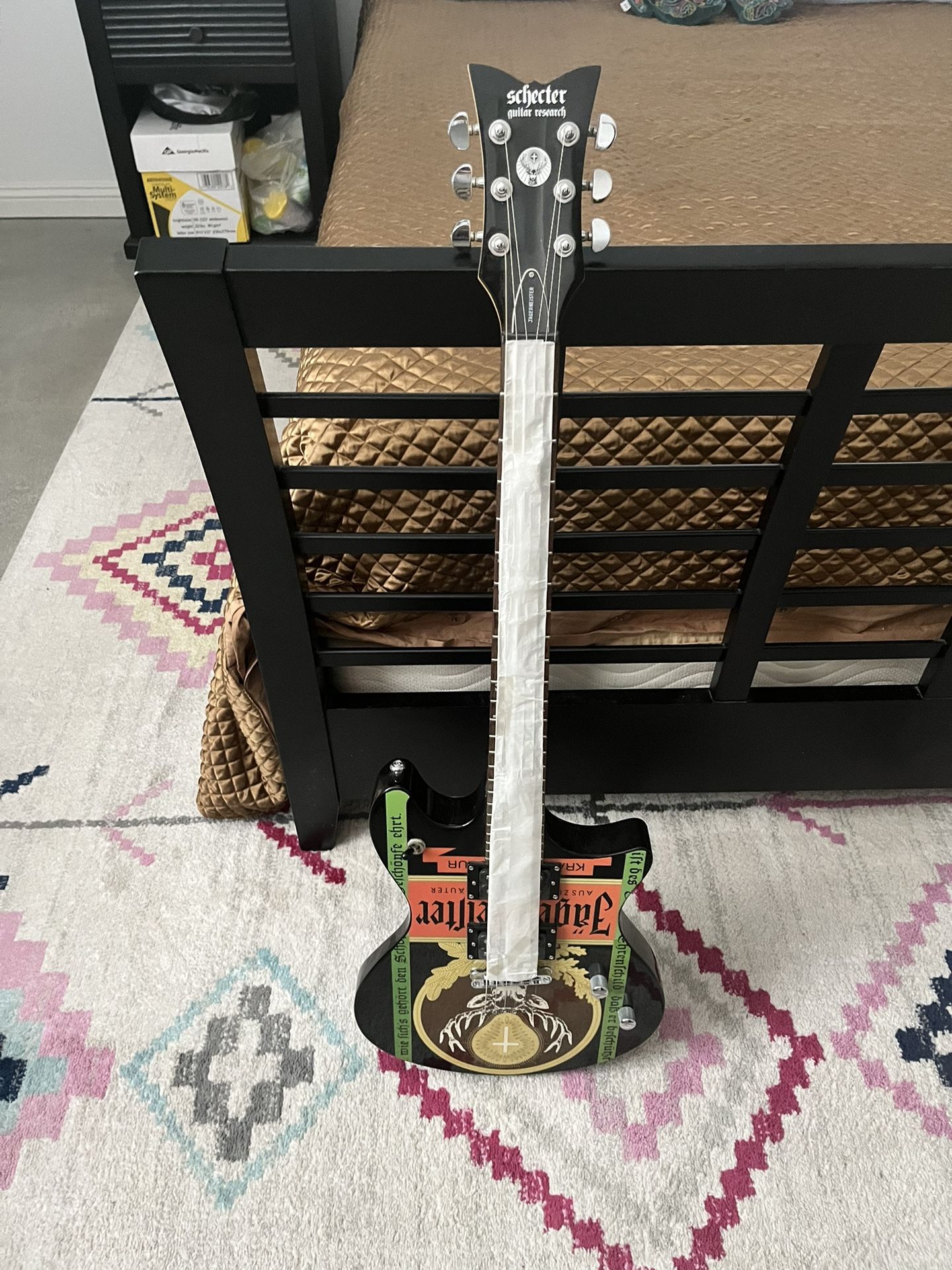 Brand New Schecter Jagermeister Guitar