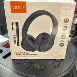 Folding Subwoofer Wireless Headphone Black 