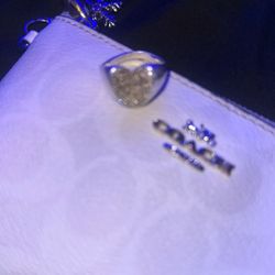Anillo De Plata En Forma De Corazón 