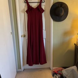 Evening Gown- Wine Red/ Burgundy