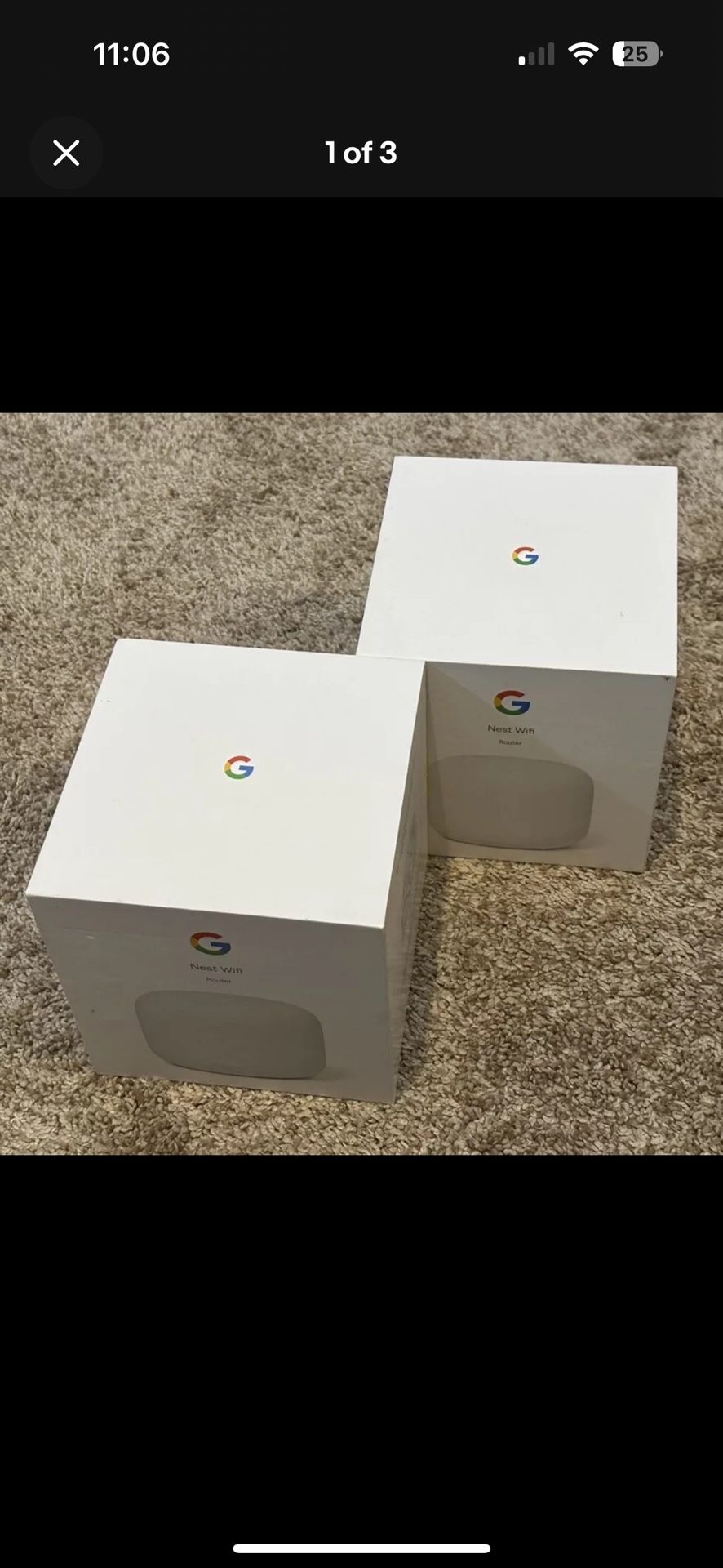 Bundle: Google Nest H2D GA00595-US Dual Band WiFi Router AC2200 2.4GHz & 5GHz.