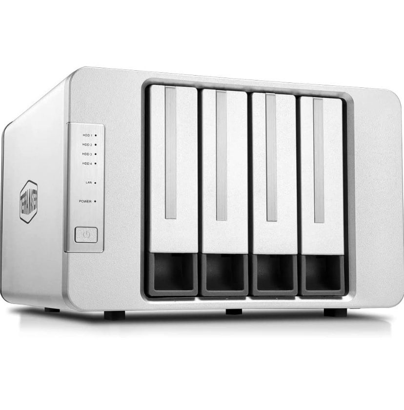 TERRAMASTER F4-210 4-Bay NAS 8TB-4x2TB Ethernet/USB 3.0 Quad 1.4 1GB w/USB & PSU
