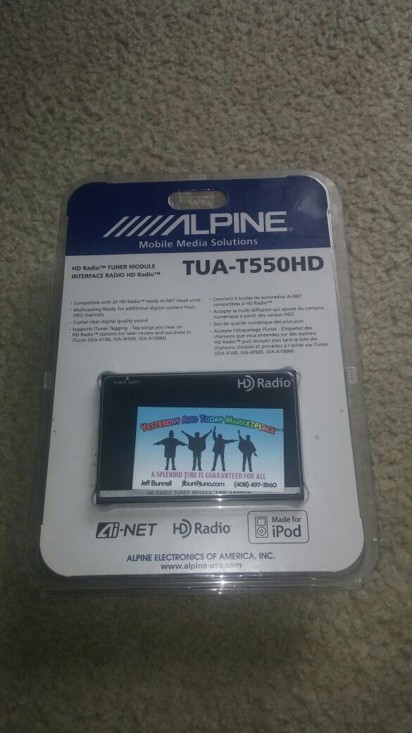 Alpine TUA-T550HD hd radio