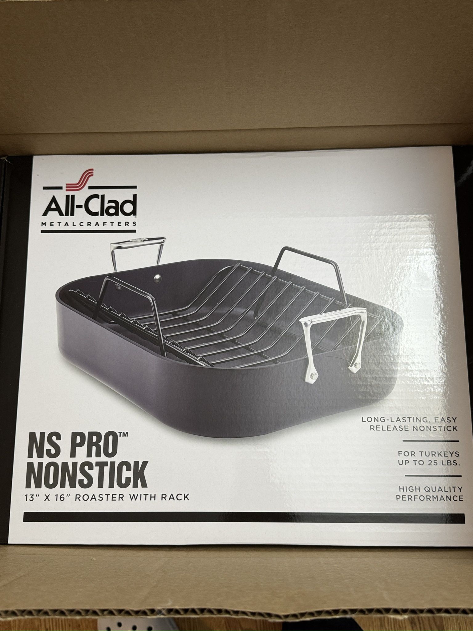 All-clad NOS Nonstick Roasting Pan 13in By 16in