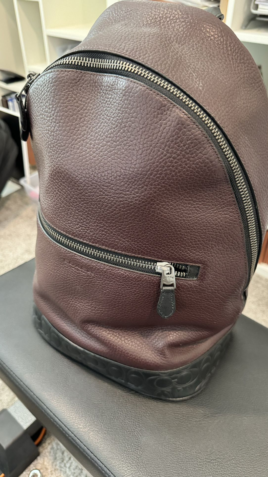 OEM Authentic Coach Leather Backpack Brown