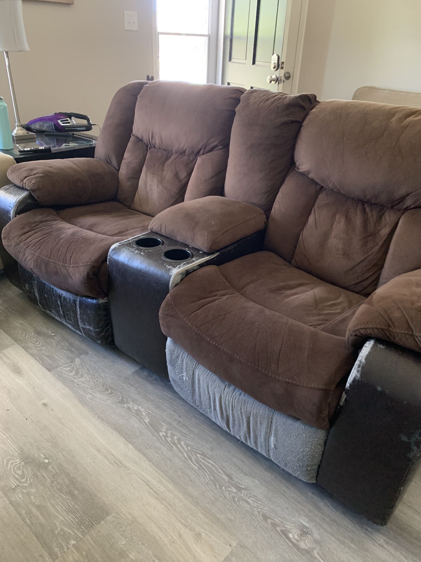 Brown Reclining Couch