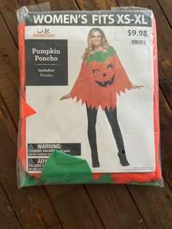 Pumpkin poncho