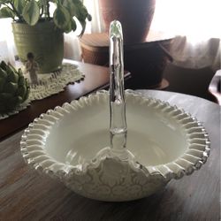 Fenton  Spanish Lace Basket