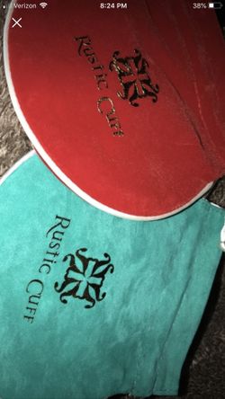 Suede bags rustic cuff