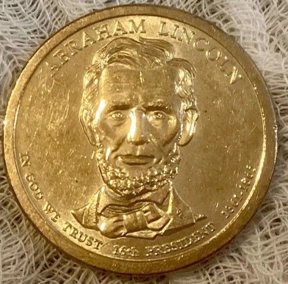 Abraham Lincoln Gold Color Coin