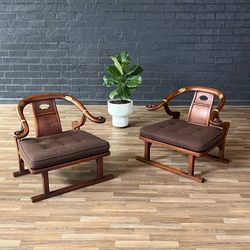 Pair of Mid-Century “Far East Collection” Armchairs by Michael Taylor for Baker, c.1950’s
- Delivery Available