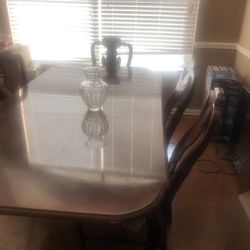 Dining Table And Chairs And China Cabinet 
